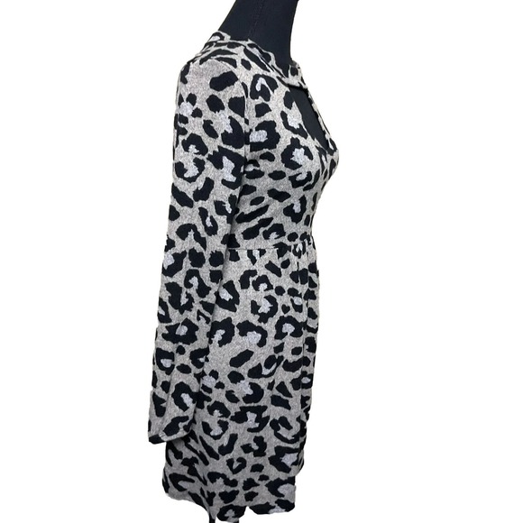 Jodifl Women's Size S Long Sleeve Polyester Blend Animal Print Long Sleeve Dress - Picture 3 of 7